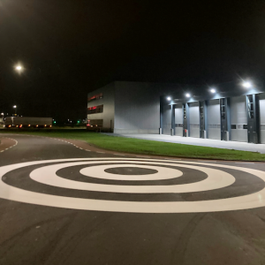 Belijning punaises door Van Heusden Werken