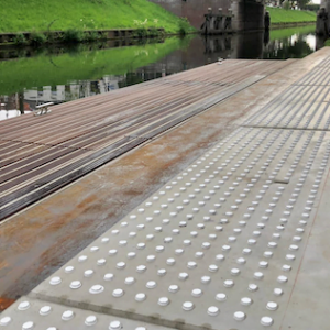 Blindegeleidebelijning door Van Heusden Werken