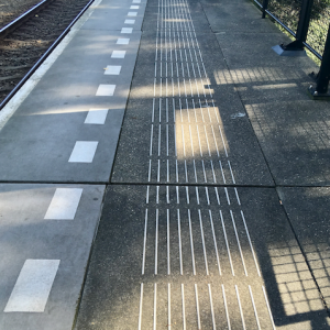 Blindegeleidebelijning door Van Heusden Werken