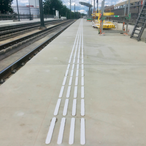 Blindegeleidebelijning door Van Heusden Werken